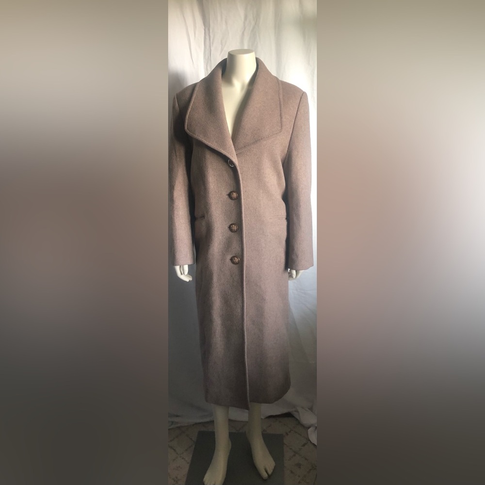 Chic Tan Wool Trench Coat